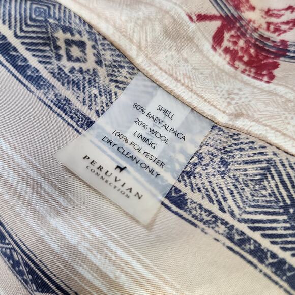 Peruvian Connection Womens Baby Alpaca Wool Blazer Jacket Size 2 Brown Knit - Picture 9 of 12